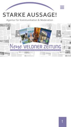 Vorschau der mobilen Webseite www.neueveldenerzeitung.at, Neue Veldner Zeitung