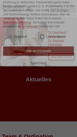 Vorschau der mobilen Webseite dr-hofstaetter.at, Hofstätter, Dr. Reinhard