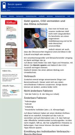 Vorschau der mobilen Webseite www.benzinsparen.eu, Benzinsparen