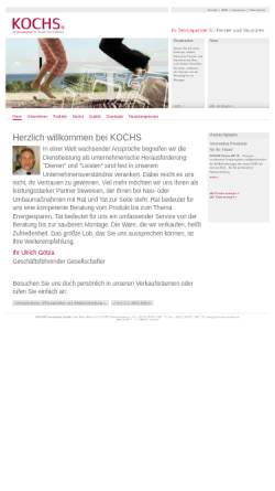 Vorschau der mobilen Webseite www.kochs-fensterbau.de, Kochs Fensterbau GmbH