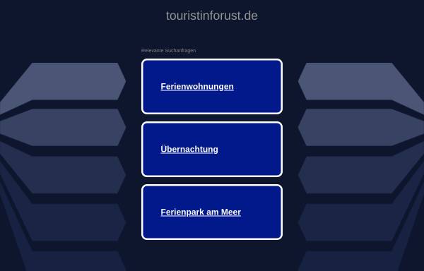 Vorschau von www.touristinforust.de, TGR - Tourismus GmbH Rust