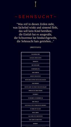 Vorschau der mobilen Webseite www.karo.b-hoffmann.de, Sehnsucht - Gedichte und Bilder