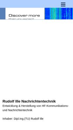 Vorschau der mobilen Webseite www.nti-online.de, Rudolf Ille, Nachrichtentechnik