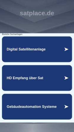 Vorschau der mobilen Webseite www.satplace.de, Sat Place, Christiane Welling