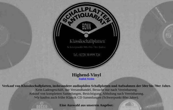Vorschau von www.highend-vinyl.de, Highend-Vinyl