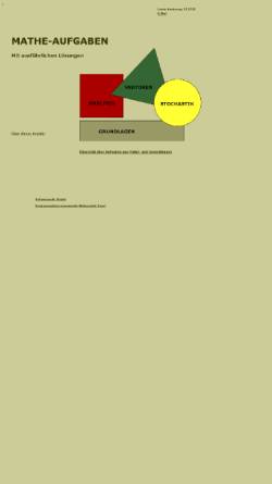 Vorschau der mobilen Webseite sos-mathe.ch, Matheaufgaben mit ausführlichen Lösungen