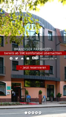 Vorschau der mobilen Webseite www.brandiser-parkhotel.de, Brandiser Parkhotel