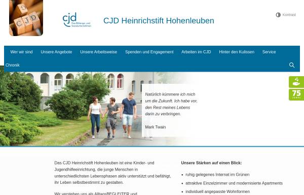 Vorschau von www.cjd-hohenleuben.de, CJD Heinrichstift Hohenleuben