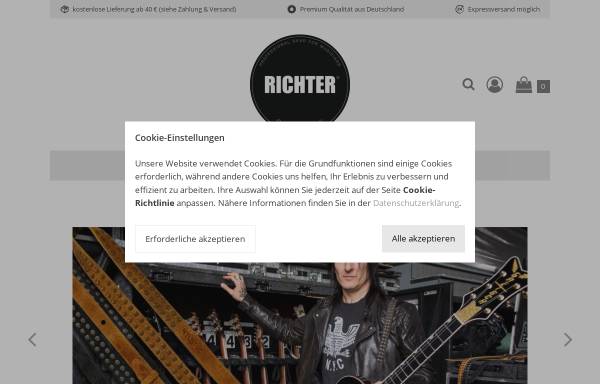 Vorschau von www.richterstraps.com, Richter-Leder GmbH