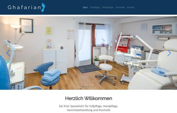 Vorschau von www.ghafarian.de, Medizinische Fußpflege & Kosmetikstudio Satoudeh Ghafarian