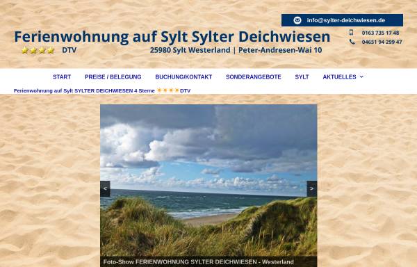Vorschau von www.sylter-deichwiesen.de, Sylter Deichwiesen