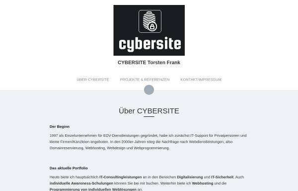 Vorschau von www.cybersite-online.de, Cybersite - Torsten Frank
