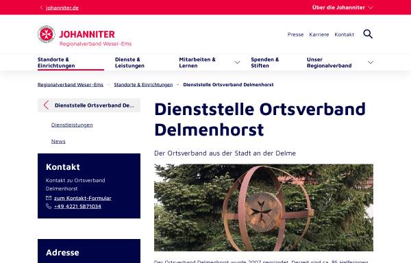 Vorschau von www.johanniter.de, Johanniter-Unfall-Hilfe e.V. Ortsverband Delmenhorst