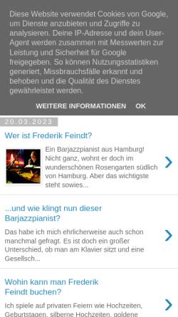 Vorschau der mobilen Webseite barpianist.blogspot.com, Frederik Feindt