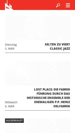 Vorschau der mobilen Webseite www.die-fabrik-frankfurt.de, Die Fabrik - Kulturzentrum
