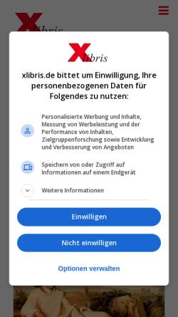 Vorschau der mobilen Webseite www.xlibris.de, Johann W. von Goethe