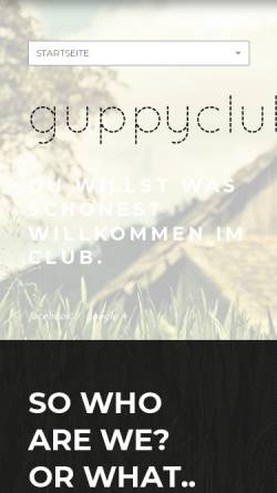 Vorschau der mobilen Webseite www.guppyclub.de, Guppyclub, Katja Hoffmann