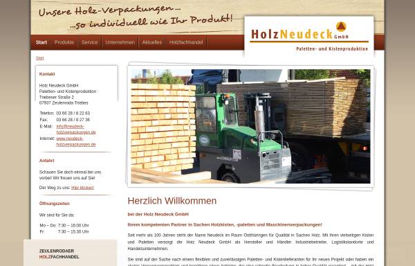 Vorschau von www.neudeck-holzverpackungen.de, Holz Neudeck GmbH