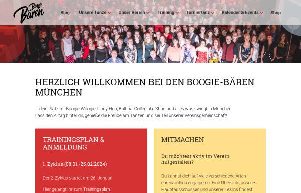 Vorschau von www.xn--boogie-bren-s8a.de, Boogie-Bären München e.V.