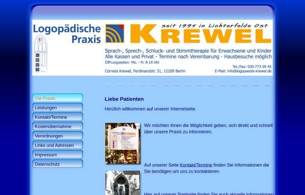 Vorschau von www.logopaedie-krewel.de, Cornela Krewel