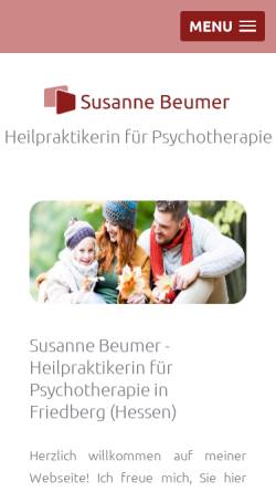 Vorschau der mobilen Webseite www.hp-psych.eu, Susanne Beumer