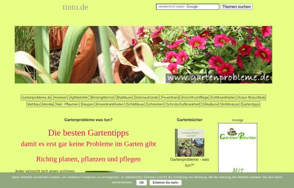 Vorschau von www.gartenprobleme.de, Gartenprobleme - was tun?