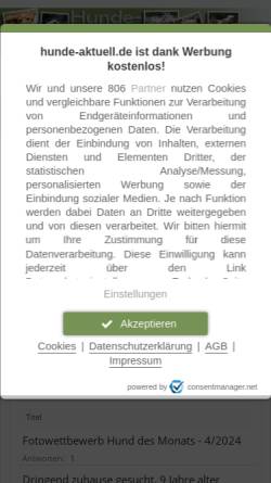 Vorschau der mobilen Webseite www.hunde-aktuell.de, Hunde Aktuell