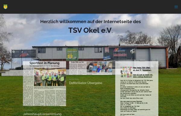 Vorschau von www.tsv-okel.de, Turn- und Sportverein Okel e.V.