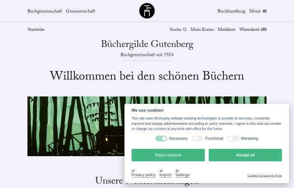 Vorschau von www.buechergilde.de, Büchergilde Gutenberg Verlagsgesellschaft mbH