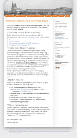 Vorschau der mobilen Webseite www.objektbetreuung-braun.de, Objektbetreuung Braun