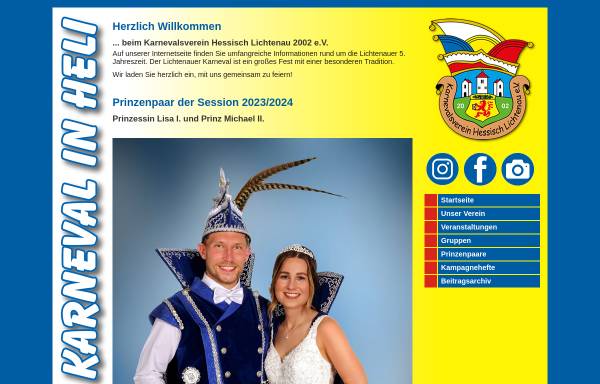 Vorschau von www.kv-heli.de, Karnevalsverein Hessisch Lichtenau 2002 e.V.