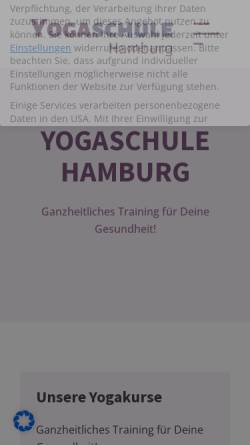 Vorschau der mobilen Webseite www.yogaschule-hamburg.de, Cantienica Studio