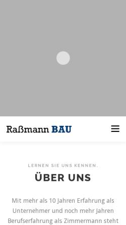 Vorschau der mobilen Webseite www.zimmerei-hamburg.de, Zimmerei Silvio Raßmann, Andreas Boden, Ronny Haß GbR