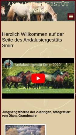 Vorschau der mobilen Webseite www.smirr.de, Eichenlaub Ranch - Erik Smirr