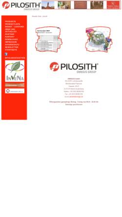 Vorschau der mobilen Webseite www.pilosith.de, Pilosith GmbH