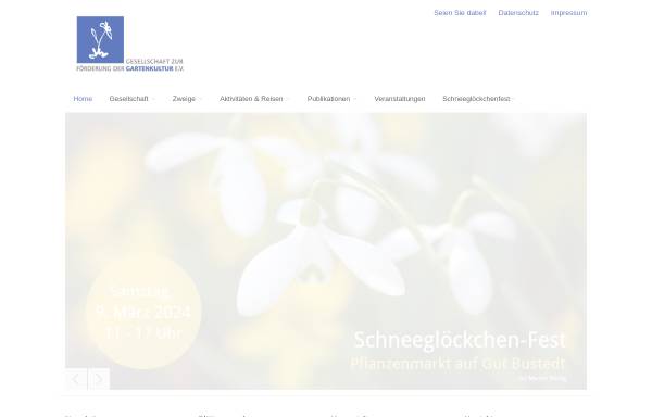 Vorschau von www.gartengesellschaft.de, Die Gesellschaft zur Förderung der Gartenkultur e.V.