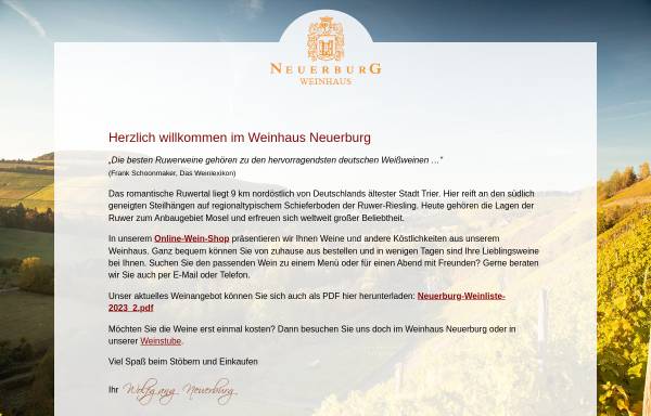 Vorschau von www.weinhaus-neuerburg.com, Weinhaus Neuerburg
