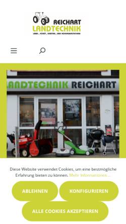 Vorschau der mobilen Webseite www.reichart-landtechnik.de, Otto Reichart Landtechnik
