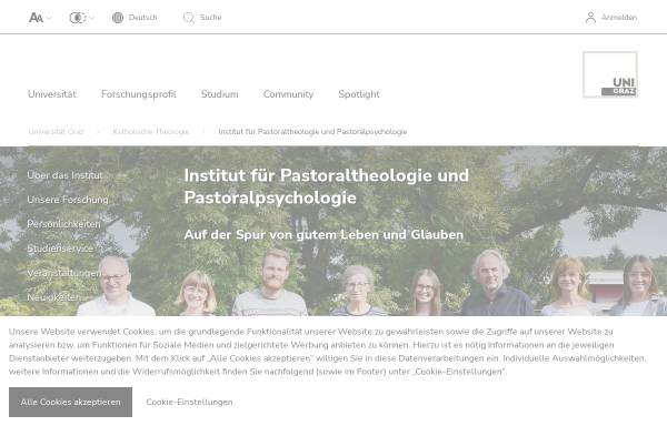 Vorschau von pastoraltheologie.uni-graz.at, Pastoralpsychologie in Graz