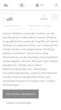 Vorschau der mobilen Webseite pastoraltheologie.uni-graz.at, Pastoralpsychologie in Graz