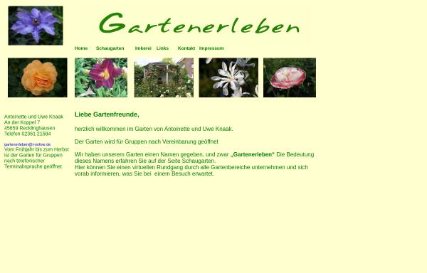 Vorschau von www.gartenerleben.de, Gartenerleben