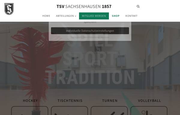 Vorschau von tsvsachsenhausen.de, TSV Sachsenhausen 1857