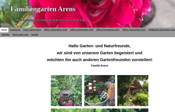 Vorschau von www.gerlinger-garten.de, Familiengarten Arens