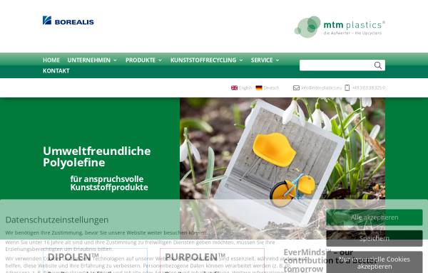 Vorschau von www.mtm-plastics.eu, mtm plastics GmbH