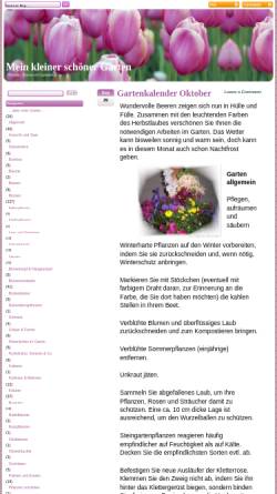 Vorschau der mobilen Webseite garten.homepagestudio.de, Mein kleiner Garten im großen Deutschland