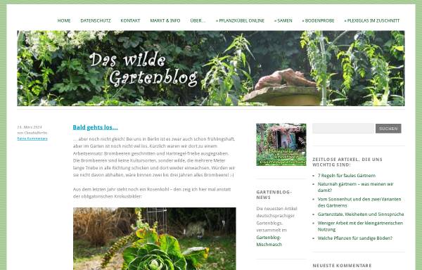 Vorschau von www.das-wilde-gartenblog.de, Das wilde Gartenblog
