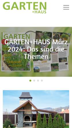 Vorschau der mobilen Webseite www.garten-haus.at, Garten+Haus