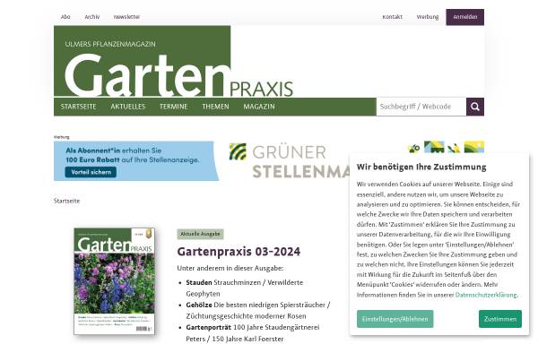 Vorschau von www.gartenpraxis.de, Gartenpraxis