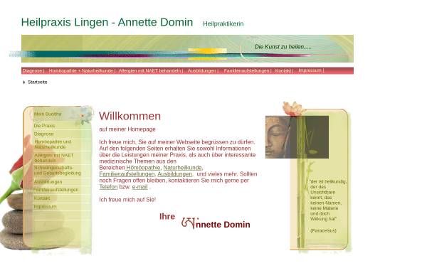 Vorschau von www.heilpraxis-lingen.de, Heilpraxis Lingen, Annette Domin