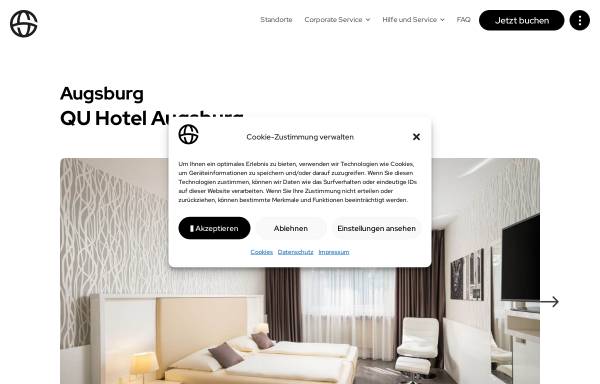 Vorschau von www.quality-hotel-augsburg.de, Quality Hotel
